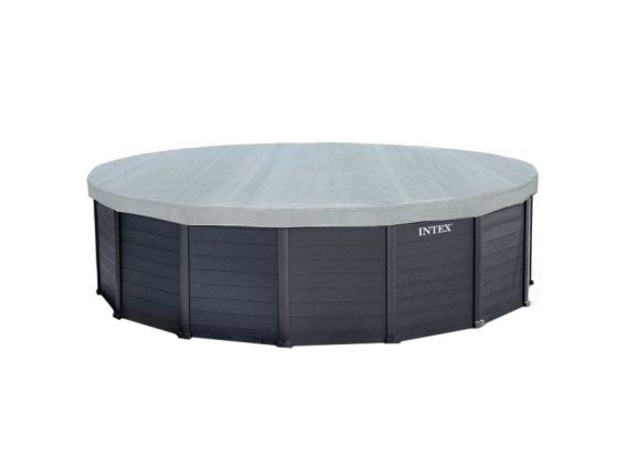 Couverture Intex Deluxe pour piscine Graphite Panel Ø 478 cm