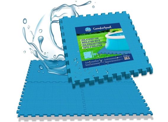 Dalles de sol pour piscine - 10 pièces | Extra épais | Isolation et protection | Sous-couche pour piscine