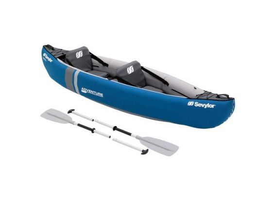 Sevylor Aventure | Canoë gonflable double avec pagaies et pompe