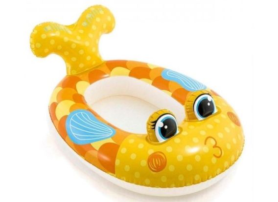Bateau de piscine Intex poisson jaune