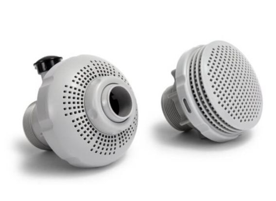 Kit d'entrée et de sortie Intex | Ø 38 mm | Pour connecter la pompe à filtre | Avec Hydro Aeration