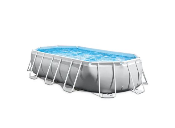 Piscine Intex 503 x 274 x 122 | Oval Prism Frame avec filtre pompe