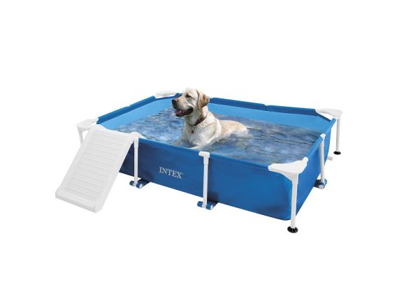 Intex dog pool 229 x 152 x 46 cm | Piscine à cadre avec pompe à filtre