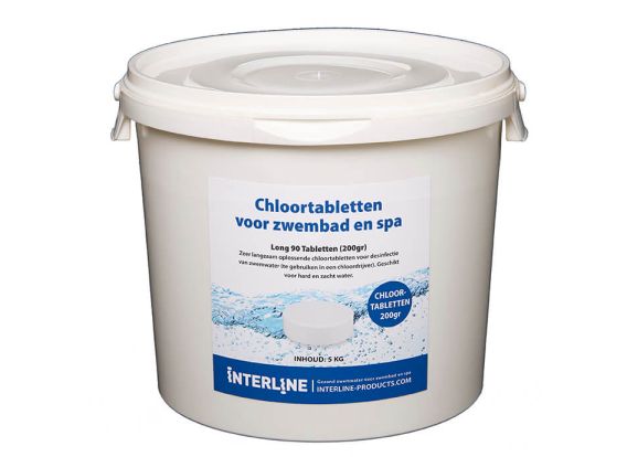 Tablettes de chlore pour piscine | Long90 200gram/10kg