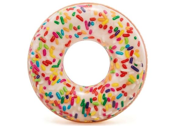 Donut gonflable aux pépites de chocolat