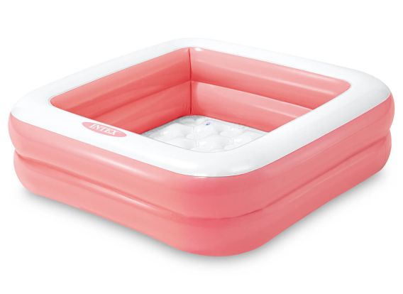 Piscine gonflable carrée rose