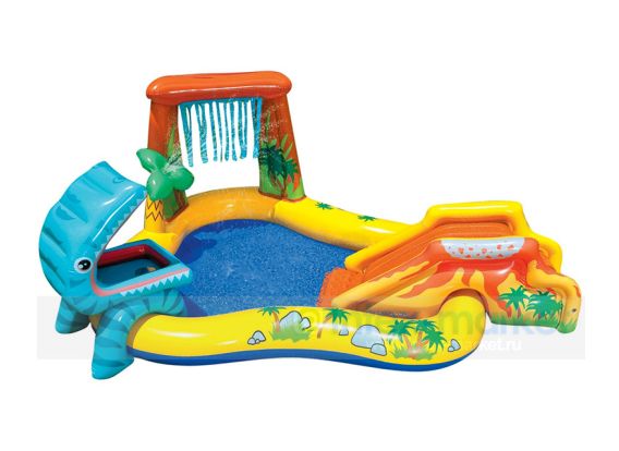Centre de jeux Intex piscine Dinosaur | Avec toboggan gonflable