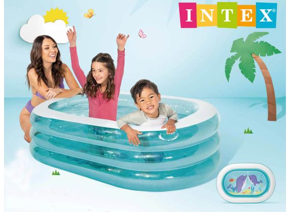 Piscine gonflable de forme ovale
