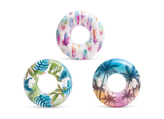Bandeau de natation tropical transparent