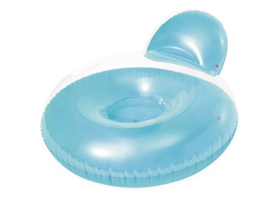 Chaise longue avec dossier - bleu