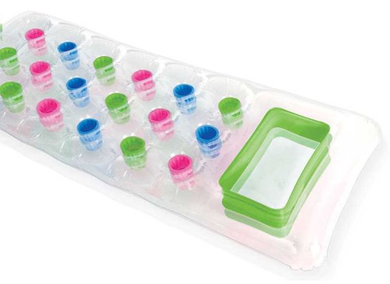 Matelas de plage transparent Vert