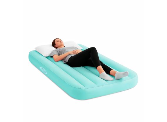 Lit gonflable Intex Cozy Kidz pour enfants - Bleu menthe