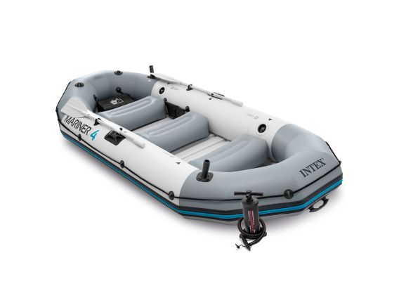 Intex Mariner 4 Set | Bateau gonflable à fond dur pour 4 personnes