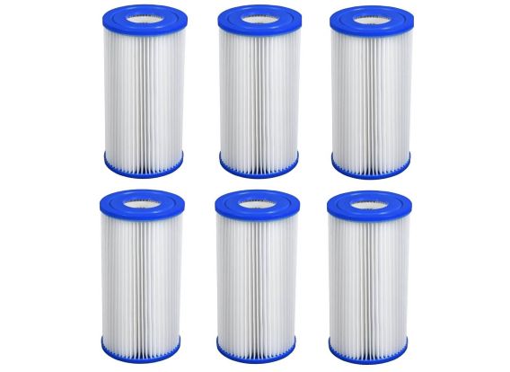 Cartouche de filtre A - set de 6 pièces | Pour pompes à filtre Intex et Bestway