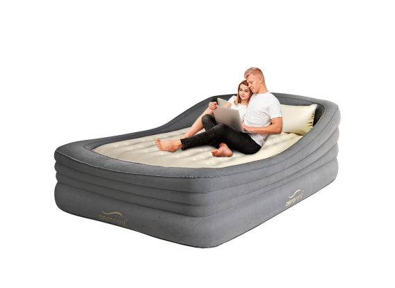 AeroRest Prime Frame airbed double | 210 cm de long | Cadre gonflable avec matelas intérieur amovible | Lit à air Boxspring