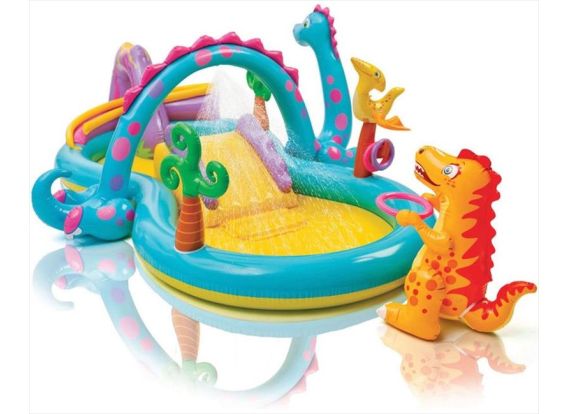 Piscine Centre de jeux Intex Dinoland avec toboggan