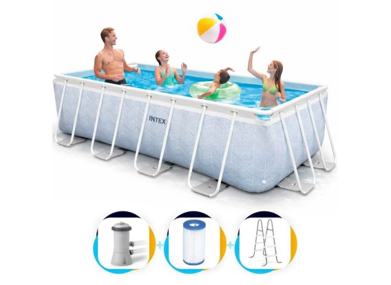 Intex Chevron Prism Frame piscine 400 x 200 x 100 cm