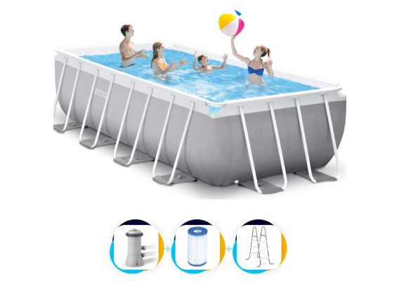 Piscine Intex Prism Frame 488 x 244 x 107 | Piscine rectangulaire pop-up