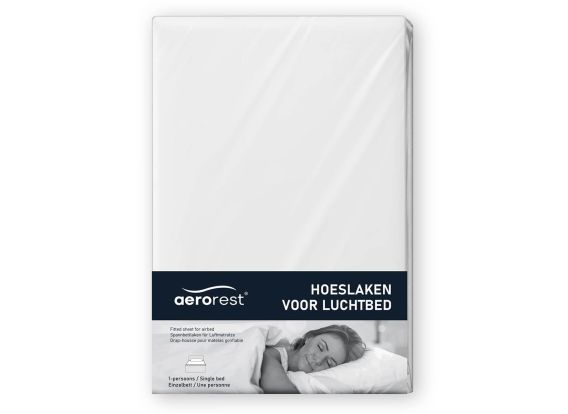 AeroRest drap-housse pour matelas pneumatique simple | 100% coton | 99 x 203-210 cm