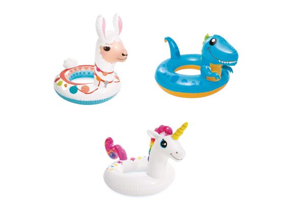 Bouée Intex Big Animal – Motifs d'animaux assortis – 3 à 6 ans