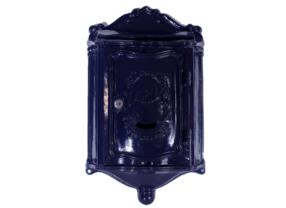 Boîte aux lettres nostalgique bleu