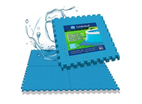 Dalles de sol pour piscine - 20 pièces | Extra épais | Isolation et protection