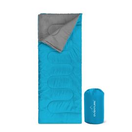 Sac de couchage Oventure SleepPlus - turquoise | Sac de couchage 3 saisons | Confortable jusqu'à 8 °C | Pour le camping, l'hébergement et les festivals