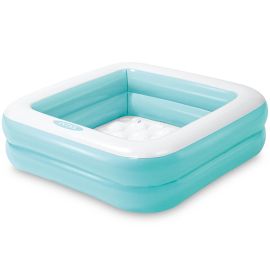 Piscine gonflable carrée bleue