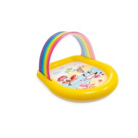 Piscine arc-en-ciel avec jets d'eau