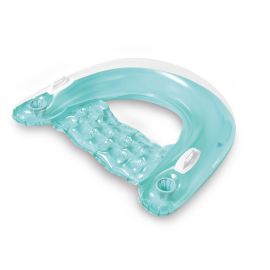 Siège flottant gonflable bleu