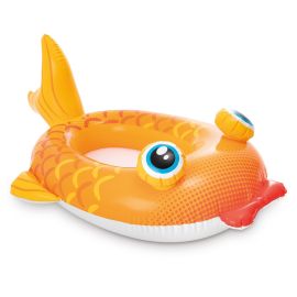 Bateau de piscine Intex orange-poisson