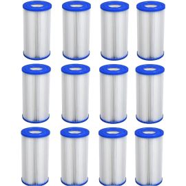 Cartouche filtrante A - lot de 12 pièces | Pour les pompes à filtre Intex et Bestway