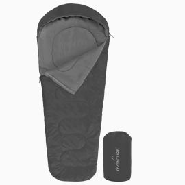 Oventure mummy slaapzak SleepPlus – grijs | Comfort tot 6 °C | Lichtgewicht en compact | Voor kamperen en backpacken