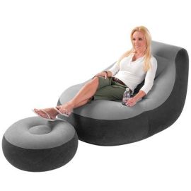 Chaise longue Intex Ultra avec pouf