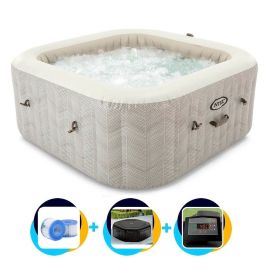 Spa gonflable Intex - 4 places Chevron Deluxe 