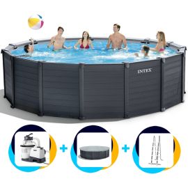Piscine Intex Graphite Panneau 478 x 124 cm | Rond