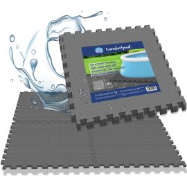 Comfortpool Pool Floor Tiles Grey - 50 pieces | Isolation et protection | Sous-couche de piscine | 50 x 50 cm