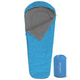 Sac de couchage momie Oventure SleepPlus - turquoise | Confort jusqu'à 6 °C | Léger et compact | Pour le camping et la randonnée