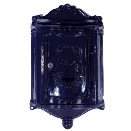 Boîte aux lettres nostalgique bleu