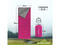 Sac de couchage Oventure SleepPlus - rose | Sac de couchage 3 saisons | Confortable jusqu'à 8 °C | Pour le camping, l'hébergement et les festivals