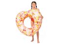 Donut gonflable en forme de cœur saupoudré