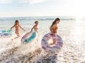 Bandeau de natation tropical transparent