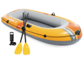 Intex Challenger 2 Set | Bateau gonflable pour deux personnes avec pagaies et pompe