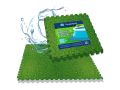 Dalles de sol pour piscine - 30 pièces | Impression gazon| Isolation et protection | Sous-couche pour piscine