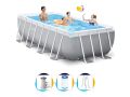 Piscine Intex 400 x 200 x 122 | Rectangle Prism Frame avec filtre pompe