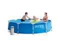 Piscine Intex ronde 366 x 76 | Cadre métallique avec pompe de filtration