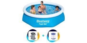 Bestway piscine 305 x 76 cm Fast Set | Avec pompe de filtration