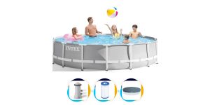 Intex piscine 427 x 107 | Cadre Prism avec pompe filtrante