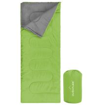 Sac de couchage Oventure SleepPlus - vert | Sac de couchage 3 saisons | Confortable jusqu'à 8 °C | Pour le camping, l'hébergement et les festivals