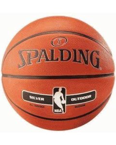 Spalding - Basket-ball - NBA Argent - Intérieur/Extérieur - Taille 7